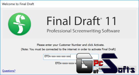 failure to activate final draft 9 windows 10